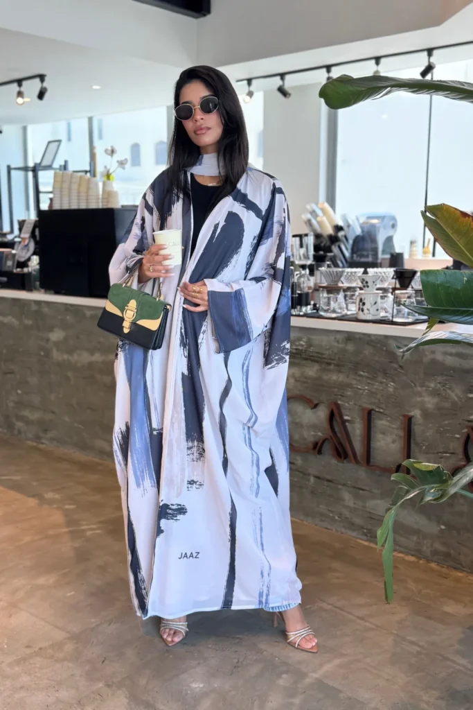 Art Chiffon Abaya – Exclusive Print JZA26-06